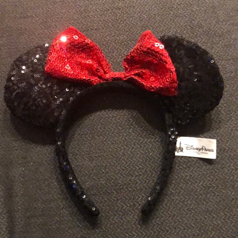 Black Sequin Minnie Ears